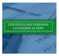 Certificación períodos cotizados al SDSS